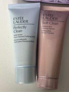 Estée Lauder Perfectly Clean & Soft Clean Duo - Blue & Pink Cleanser Tubes